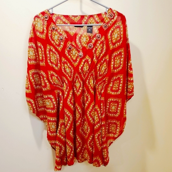 NEW YORK & COMPANY light weight tunic top size M - Picture 1 of 10